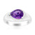 Zilveren ring met een Uruguay amethist (Pallanova)