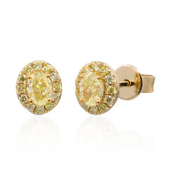 Orecchini in oro con Diamante Giallo SI2