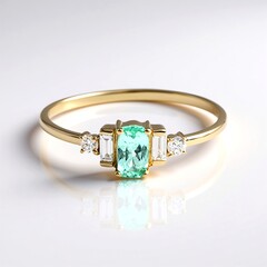 Anello in oro con Tormalina Paraíba (AMAYANI)