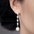 Pendientes en plata con Perla blanca Freshwater