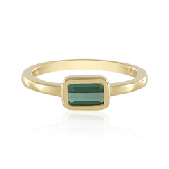 Anello in argento con Tormalina Verde di Benedito (Adela Silber)