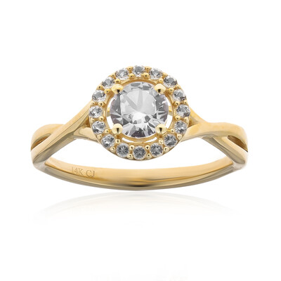 Anello in oro con Zaffiro Bianco (CIRARI)
