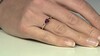 Anillo en plata con Granate Magenta