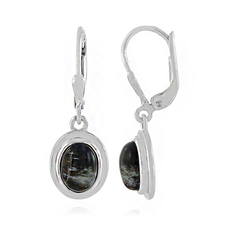 Boucles d'oreilles en argent et Pietersite