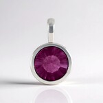 Ciondolo in argento con Fluorite Rosa