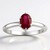 Anello in argento con Rubino Bemainty