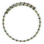 Collana rigida in acciaio con Rubino (Riya)