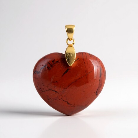 Ciondolo in argento con Diaspro Rosso