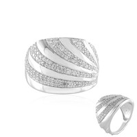 Anillo en plata con Zircón (de Melo)