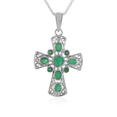 Socoto-Smaragd-Silberhalskette