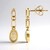 Boucles d'oreilles en or et Opale de Coober Pedy