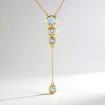 Collana in argento con Topazio Blu Cielo (de Melo)