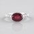 Anello in argento con Rubino del Madagascar