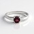 Anello in argento con Rodolite