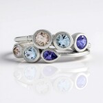 Anillo en plata con Aguamarina de Brasil