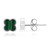 Malachit-Silberohrringe