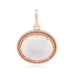 Zilveren hanger met een rozen kwarts