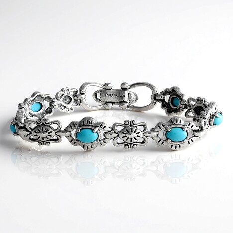 Bracciale in argento con Turchese Sleeping Beauty (Desert Chic)