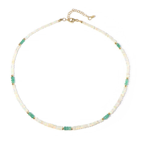 Edelstein-Silberhalskette