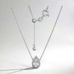 Collana in argento con Topazio Bianco (Adela Silber)