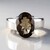 Anello in argento con Quarzo Fumè