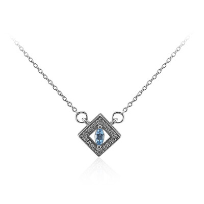 Ofiki-Aquamarin-Silbercollier