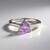 Anello in argento con Ametista Rose de France