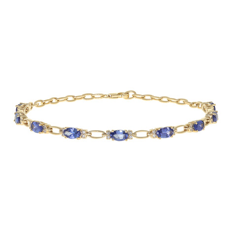Bracelet en or et Tanzanite AAA (CIRARI)