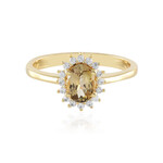 Anillo en plata con Tanzanita amarilla sin calentar