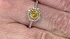 Anillo en plata con Esfalerita