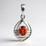 Ciondolo in argento con Cianite Arancione