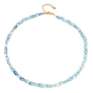Collar en plata con Aguamarina