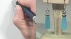 Pendientes en plata con Calcedonia azul (KM by Juwelo)