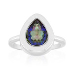 Anillo en plata con Cuarzo Místico azul (MONOSONO COLLECTION)