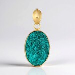 Pendentif en argent et Dioptase (Bali Barong)