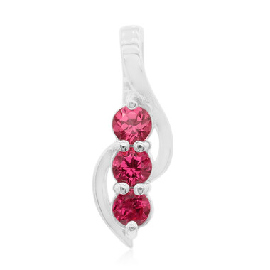 Colgante en plata con Espinela rosa