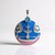Colgante en plata con Topacio azul suizo