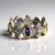 Anello in argento con Tanzanite (Dallas Prince Designs)