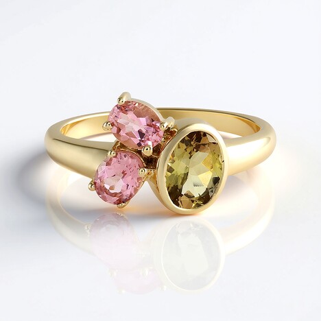 Anello in oro con Tanzanite Gialla (non riscaldata) (Adela Gold)