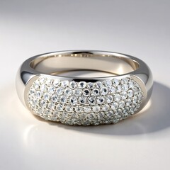 Anello in argento con Zaffiro Bianco