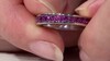 Zilveren ring met rhodolieten