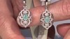 Boucles d'oreilles en argent et Grandidierite
