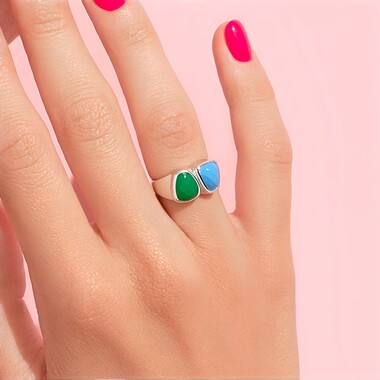 Chrysoprase Silver Ring (KM by Juwelo)