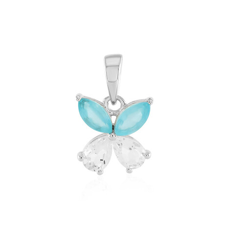 Edelstein-Silberanhänger