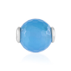 Blue Agate Silver Pendant (MONOSONO COLLECTION)