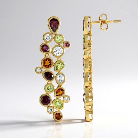 Orecchini in argento con Rodolite (de Melo Essence)
