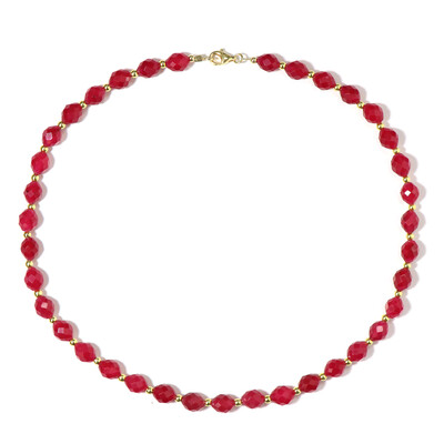 Collar en plata con Cuarzo rojo