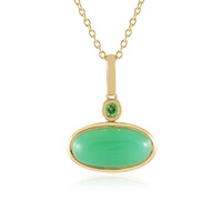 Collar en plata con Crisoprasa (KM by Juwelo)