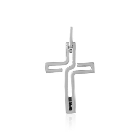 Schwarzer Spinell-Silberanhänger