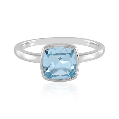 Anello in argento con Topazio Blu Cielo
